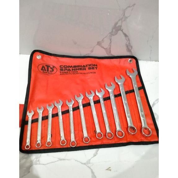 kunci ring pas set 11pcs ATS kunci ring pas set bagus tebal