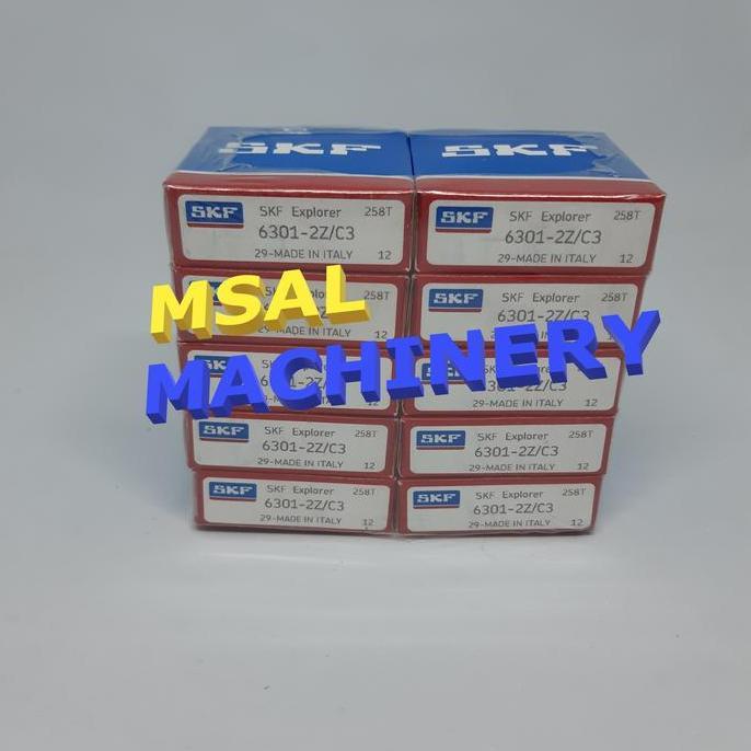 Promo BEARING 6301 ZZ / 6301ZZ / 6301 2Z SKF C3 Diskon
