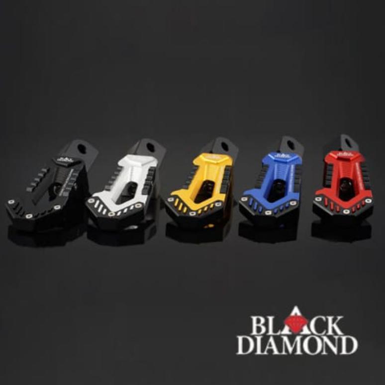 Footstep Belakang NmaxOld, NmaxNew, AeroxOld, AeroxNew, Lexi, Xmax, Merk Black Diamond Original