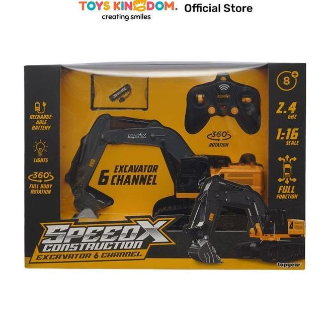 Toys Kingdom Top Gear Speedx Construction Excavator 6 Remote Control 116 Mix Miniatur Mobil Mobilmob
