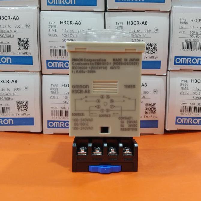 Timer Omron H3Cr A8 220Vac/Timer H3Cr/Timer H3Cr A8 Kode 161