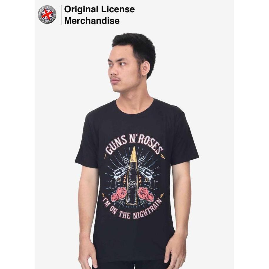 Kaos Baju Tshirt Pria Rock Musik GNR GUNS N ROSES Original Night Train