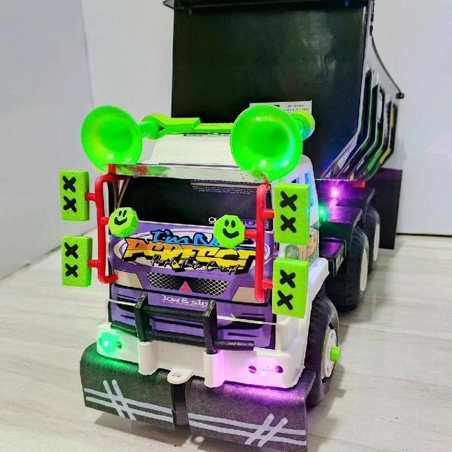 Mobilan Ifikasi Truk Pasir Mainan Anak Tru Oleng Lampu Permainan Anak Plastik Control