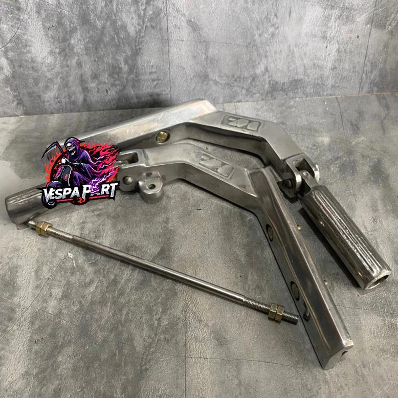Footstep Lipat Vespa Chrome Jalu Tengah Injekan Vespa Replika SIP Berkualitas Vespa Super Sprint Px 