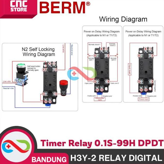 Relay Timer Digital/Digital Timer Relay H3Y-2 24Vdc - Digital H3Y-2 Relay Delay Digital Timer Relay 
