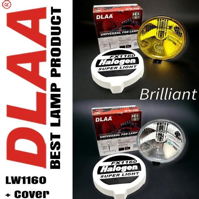 LW1160 - FOGLAMP LAMPU TEMBAK BULAT PLUS TUTUP COVER 12V ORIGINAL DAN TERPERCAYA