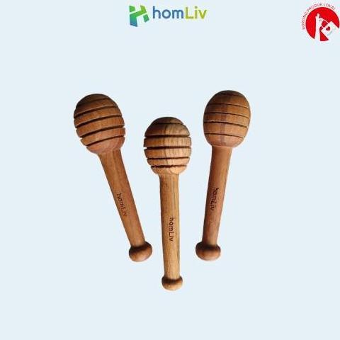 Bestone- homLiv Sendok Madu Kayu Jati Foodgrade Wooden Honey Dipper Emory