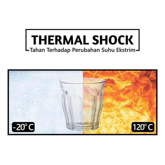 Bestone- DURALEX Picardie Tumbler Clear 130ml 6pcs - Gelas Kopi Kaca