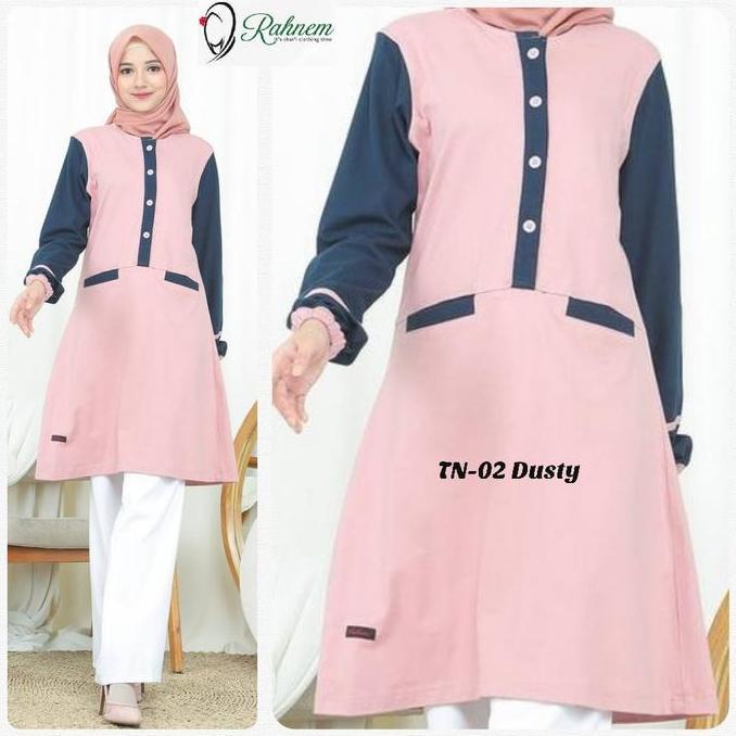 Tunik Kaos Rahnem Terbaru / Tn - 02 / Fashion Muslim