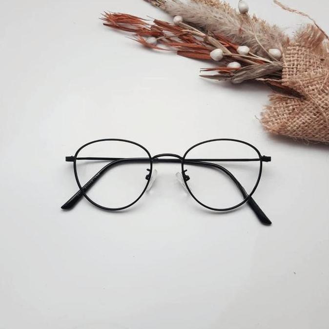 NEW KACAMATA KEKINIAN FRAME BULAT KECIL BAHAN BESI PREMIUM 2733 PLASTIK FRAME & KACAMATA BEST