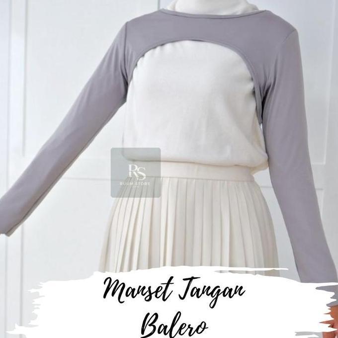 Bgs- Balero Wanita Manset Tangan Wanita Hijab Manset Sambung Lengan Panjang Spandex Bahan Lembut