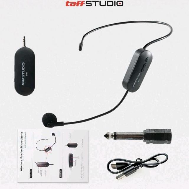 Mic Mikrofon Wireless 2.4G Bluetooth Microphone Bando Center Rechargeable