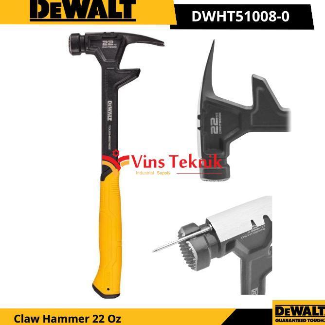 Dewalt Dwht5100 Palu Kambing Claw Hammer 22 Oz