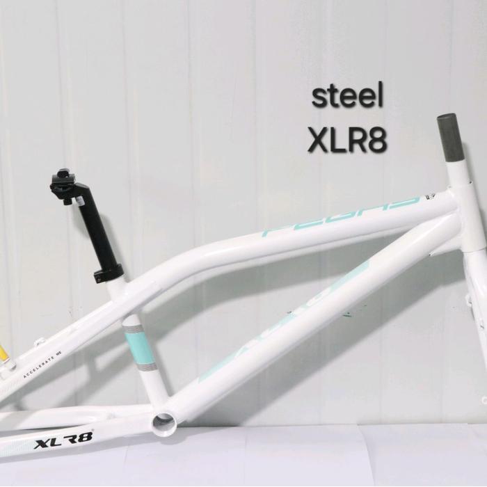 Frame Fork Bmx Alloy Xlr8 Besi Xlr8 Pegas Original Dan Terpercaya