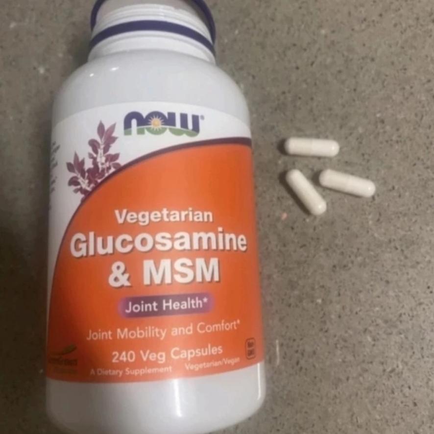 Now Foods Vegetarian Glucosamine & Msm, 240 Veg Capsules Joint Health Original