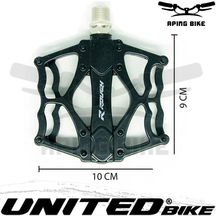 Pedal United Rough P25 Pedal Alloy Bearing Pedal Sepeda Mtb Lipat Road Original Dan Terpercaya