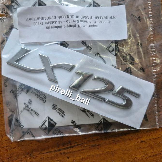 BEBAS ONGKIR - Sticker LX 125 Ori Emblem Stiker Vespa
