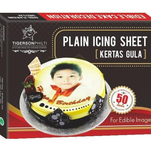 PLAIN ICING BY TIGERSON PHILTI | EDIBLE PRINTING | KERTAS EDIBLE
