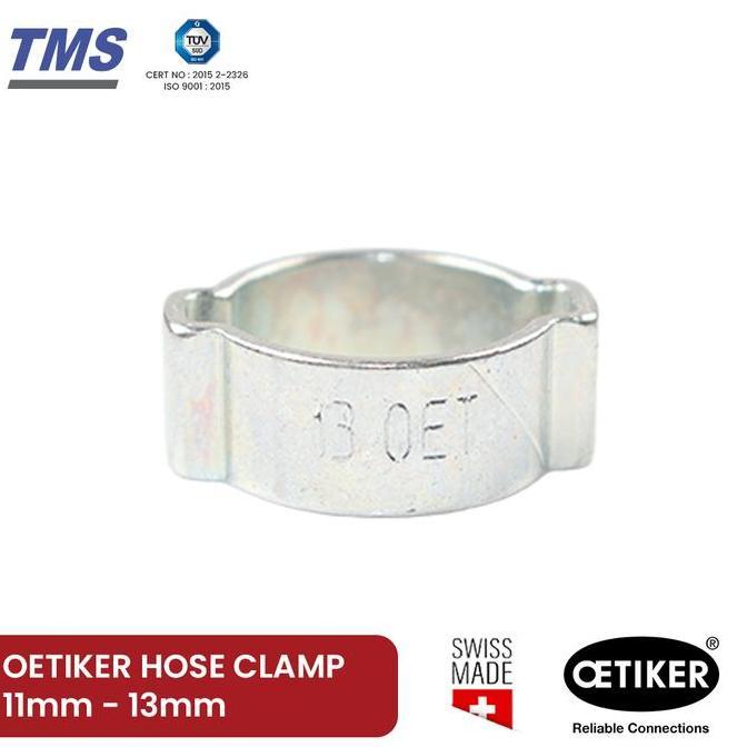 LOWARY Klem Selang Oetiker Hose Clamp 2 Ear  11mm - 13mm Original