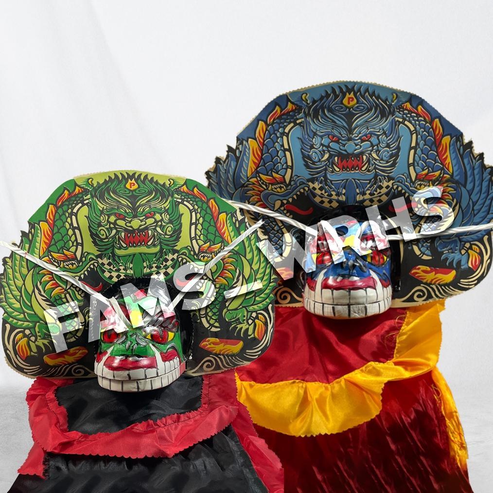 Barongan Anak Ukuran Tanggung Spons Devil Barongan Spons Barongan Hijau Barongan Murah SUPER