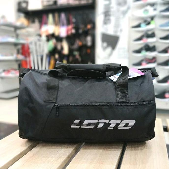 Tas Duffel - LOTTO Edga Gym Bag - Black [LOTTB250621B] -