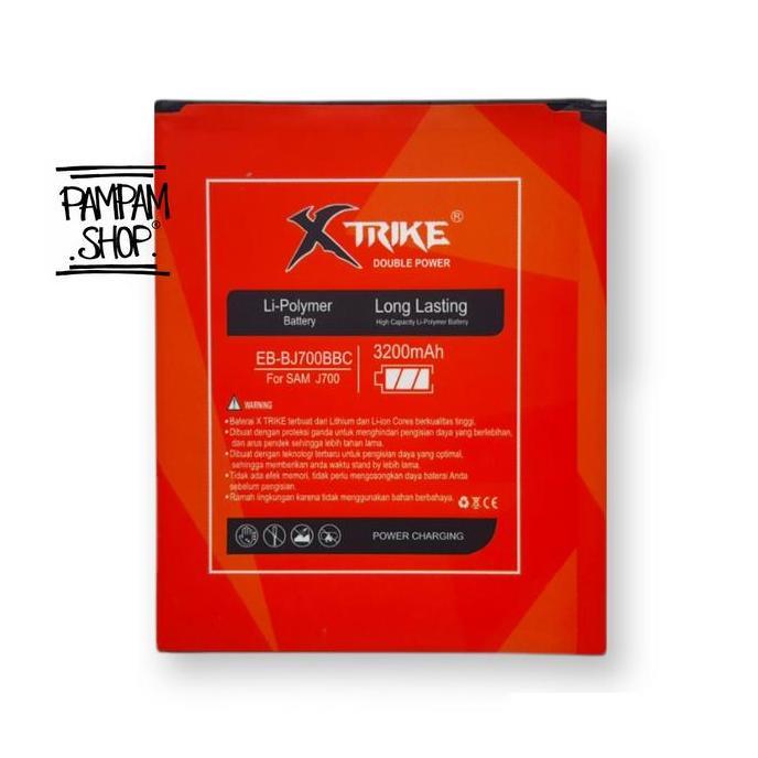 XTRIKE Baterai Double Power EB-BJ700BBC Compatible For Sams Galaxy J7 2015 J7 Core J701 Duo J4 J400 