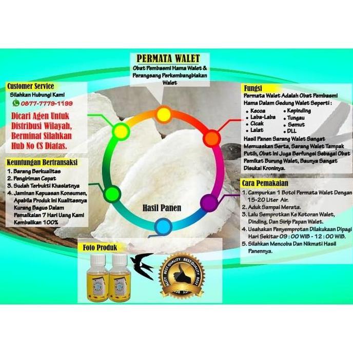Obat Pembasmi Hama Walet Cap Permata Walet