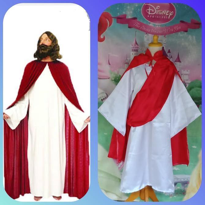 TERLARIS Yesus  Baju Kostum Keagamaan/Baju Jubah Yesus Size Anak Dan Dewasa/Jesus Biblical Costume R