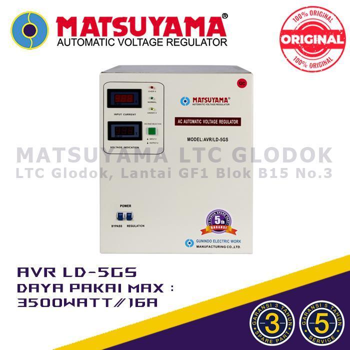 Stabilizer Listrik Stavolt Voltage Regulator Matsuyama 5000 Watt Original Dan Terpercaya