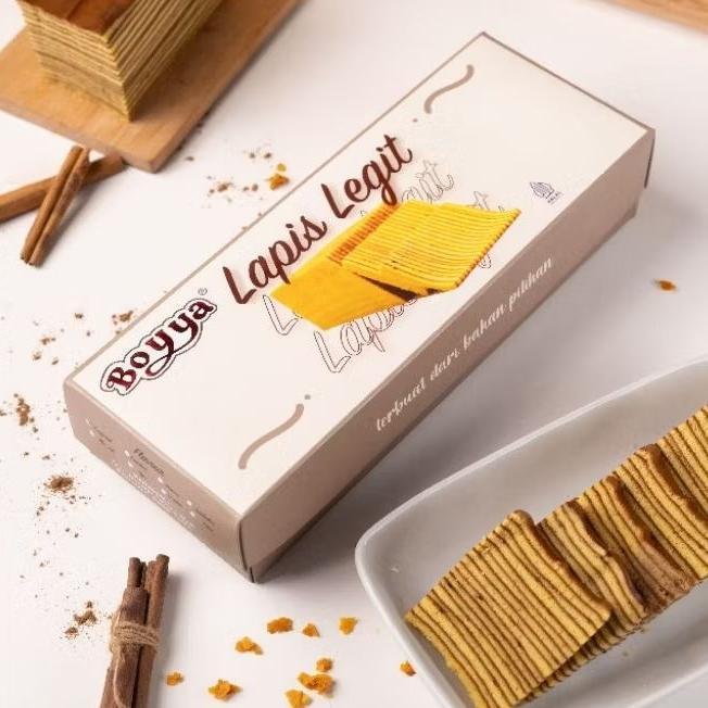 Bogajaya Kue Lapis Legit Original Boyya 550Gr Spesial Khas Surabaya