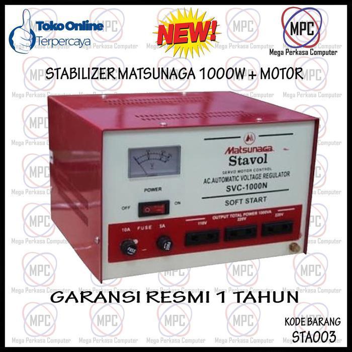 Stabilizer Stavolt Matsunaga Scv 1000 Original Dan Terpercaya