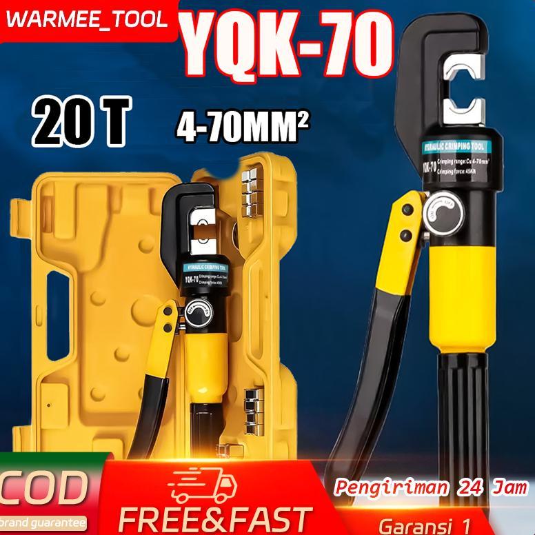 WARMEE Tang Crimping Tool Skun YQK-70 Tang Skun Kabel 4-70mm Tang Press Skun Hidrolik 45000N