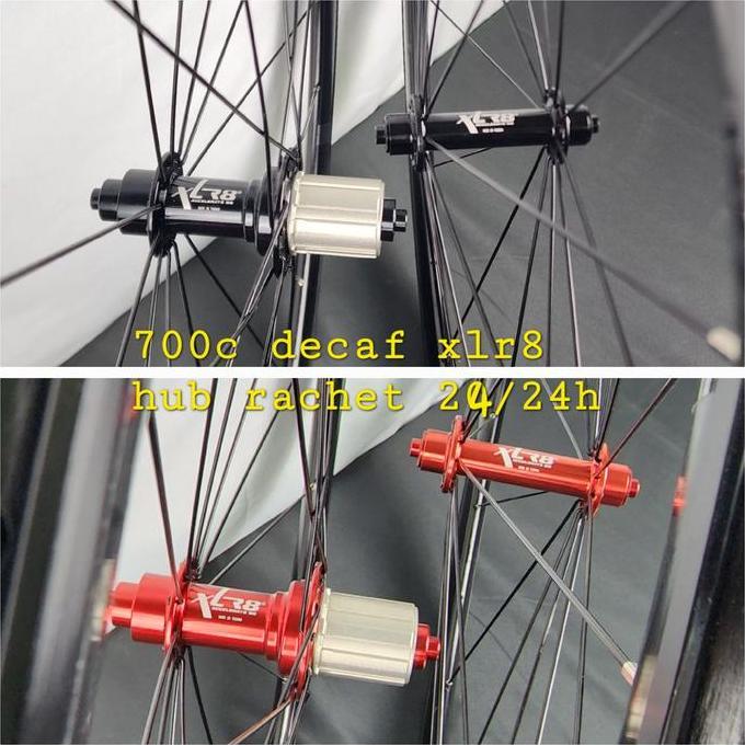TERBARU Wheelset Rachet Decaf XLR8 24H