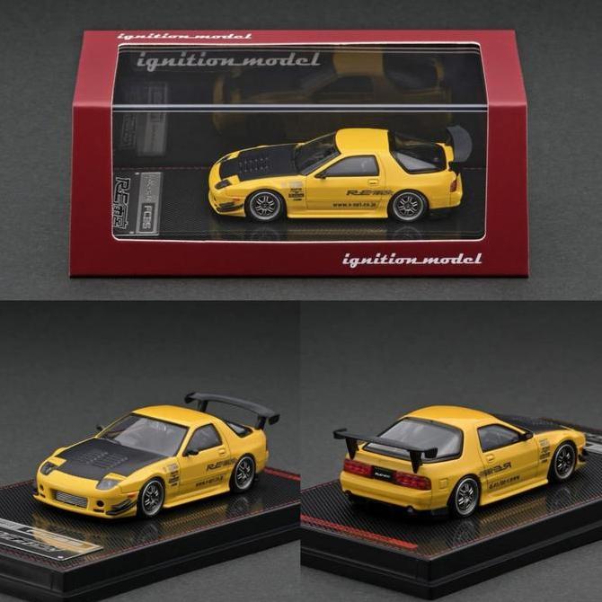IGNITION MODEL MAZDA RX-7 (FC3S) RE AMERIKA YELLOW - IG-2494