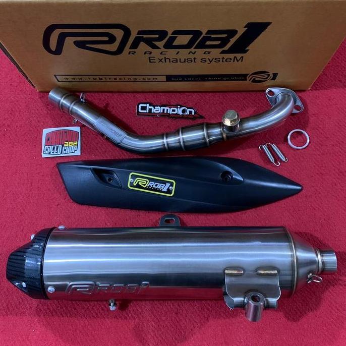 BEBAS ONGKIR - Knalpot ROB1 Racing Spek BORE UP 180cc UP Cup V Yamaha NMAX Old
