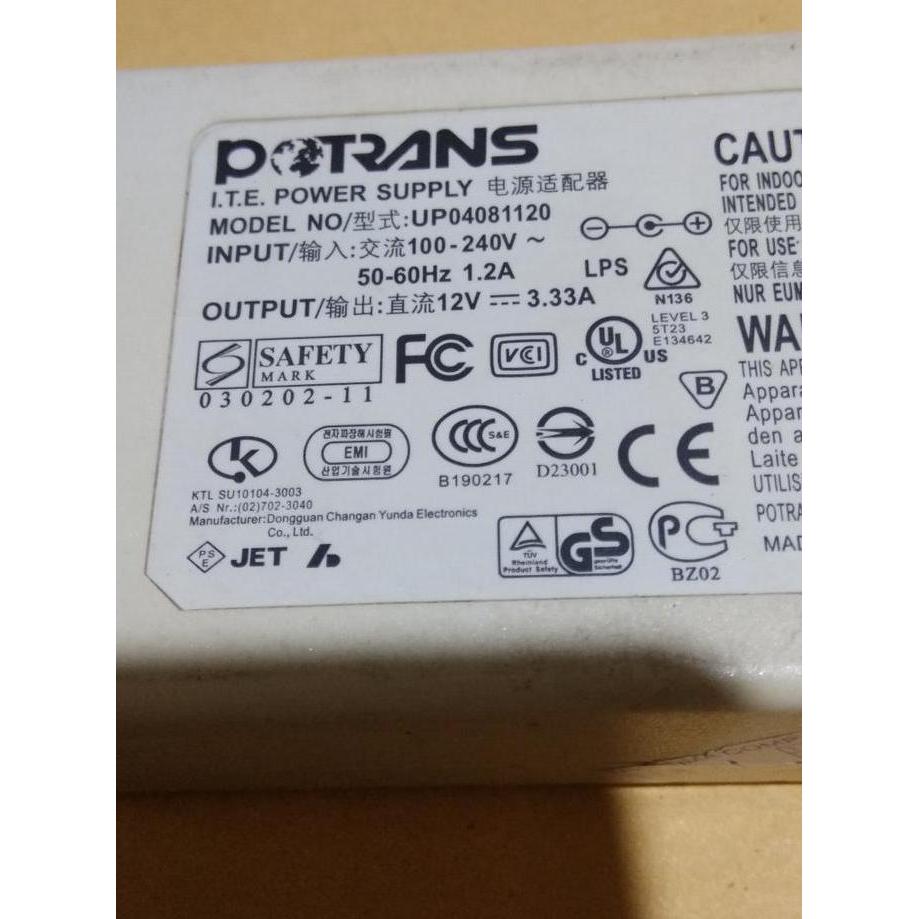 Adaptor Potrans 12VDC 3,33A