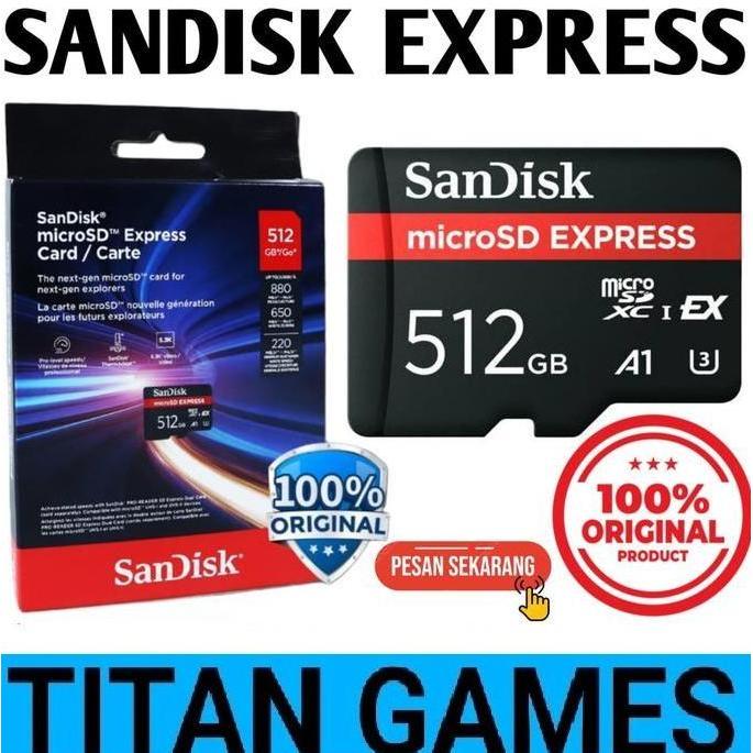 Sandisk MicroSD 512GB - Micro SD 512GExpress Sandisk Express Original Memory Card Sandisk microSDXC 