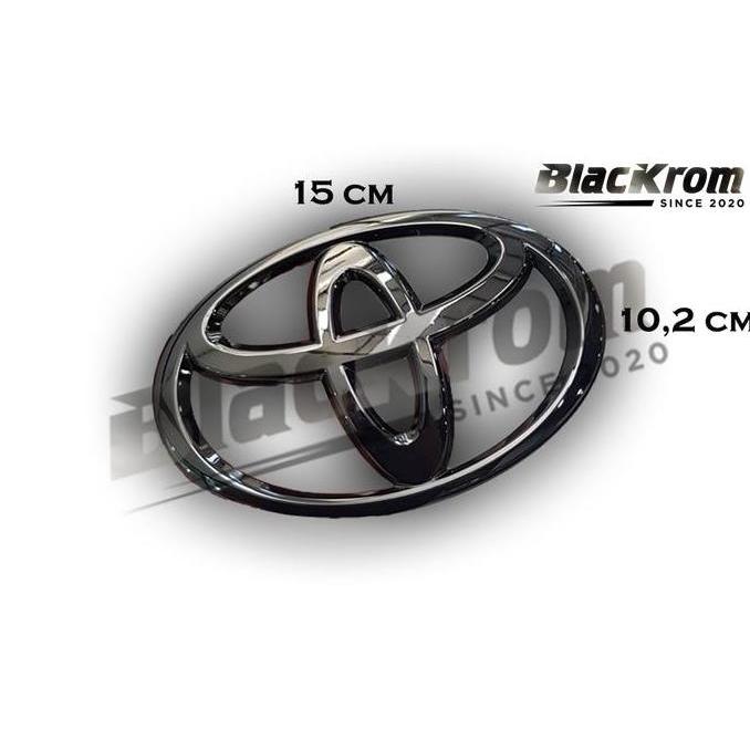 Logo Emblem Black Chrome Depan Toyota Yaris 2012 - 2013 PROMO