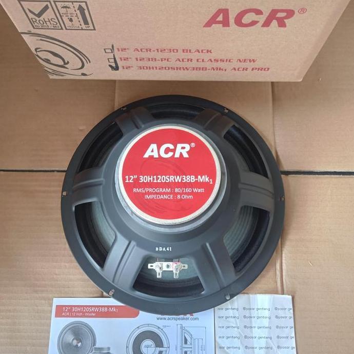 Promo speaker 12inch acr woofer 30h120srw38b mk1 acr pro 30h Subwoofer Coil Diskon