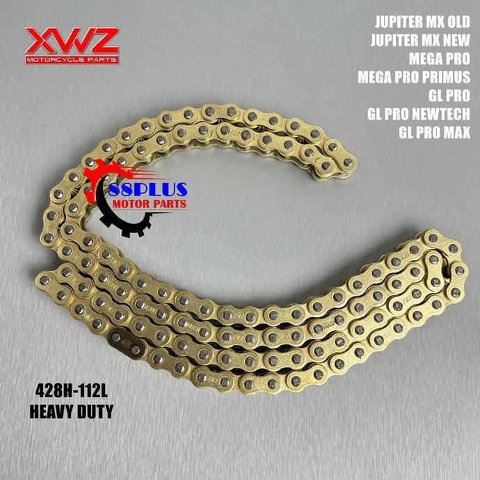OTANSHOPSIMA - RANTAI RODA MOTOR GOLD 428H-112L JUPITER MX NEW 135 MEGA PRO PRIMUS HIU GL PRO NEOTEC