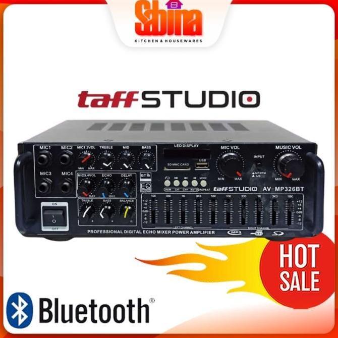 Promo Audio Amplifier Mixer Bluetooth Equalizer 4 Port Mic USB micro SD Diskon