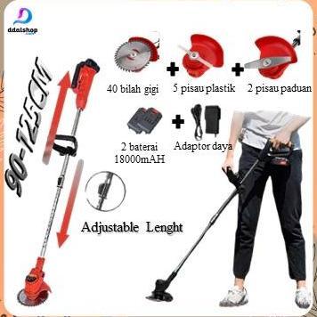 Alat Pemotong Rumput Elektrik Tanpa Kabel Portable Mesin Potong Rumput Listrik