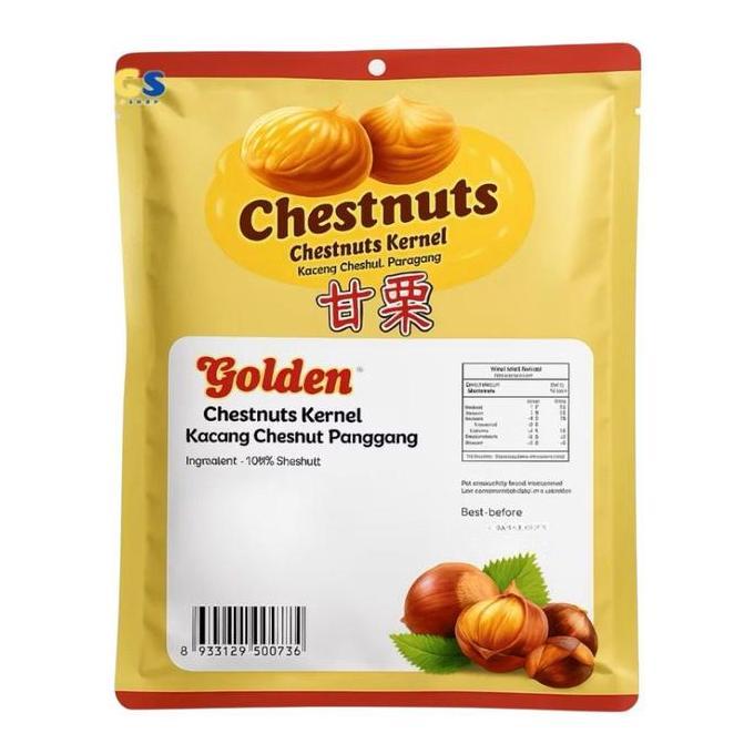 Ready  Golden Chestnuts Kernel / Golden Kacang Chesnut Panggang / Kacang Chestnut Golden