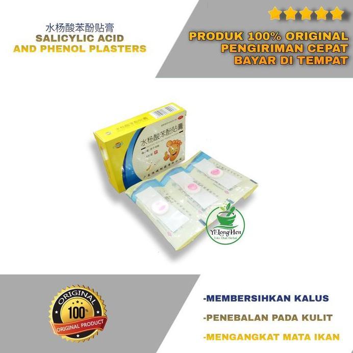 Salicylic Acid and Phenol Plasters Isi 6 Plaster Mata Ikan Kutil Kalus