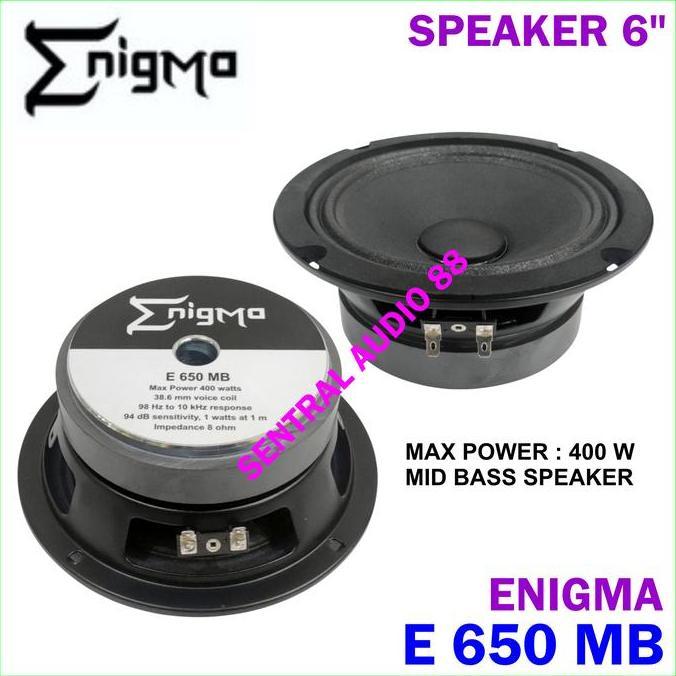 Promo Enigma E 650 MB HiFi / Speaker 6 inch Array E 650MB E650 E650MB Mid Bass Low 6" 6in Original D