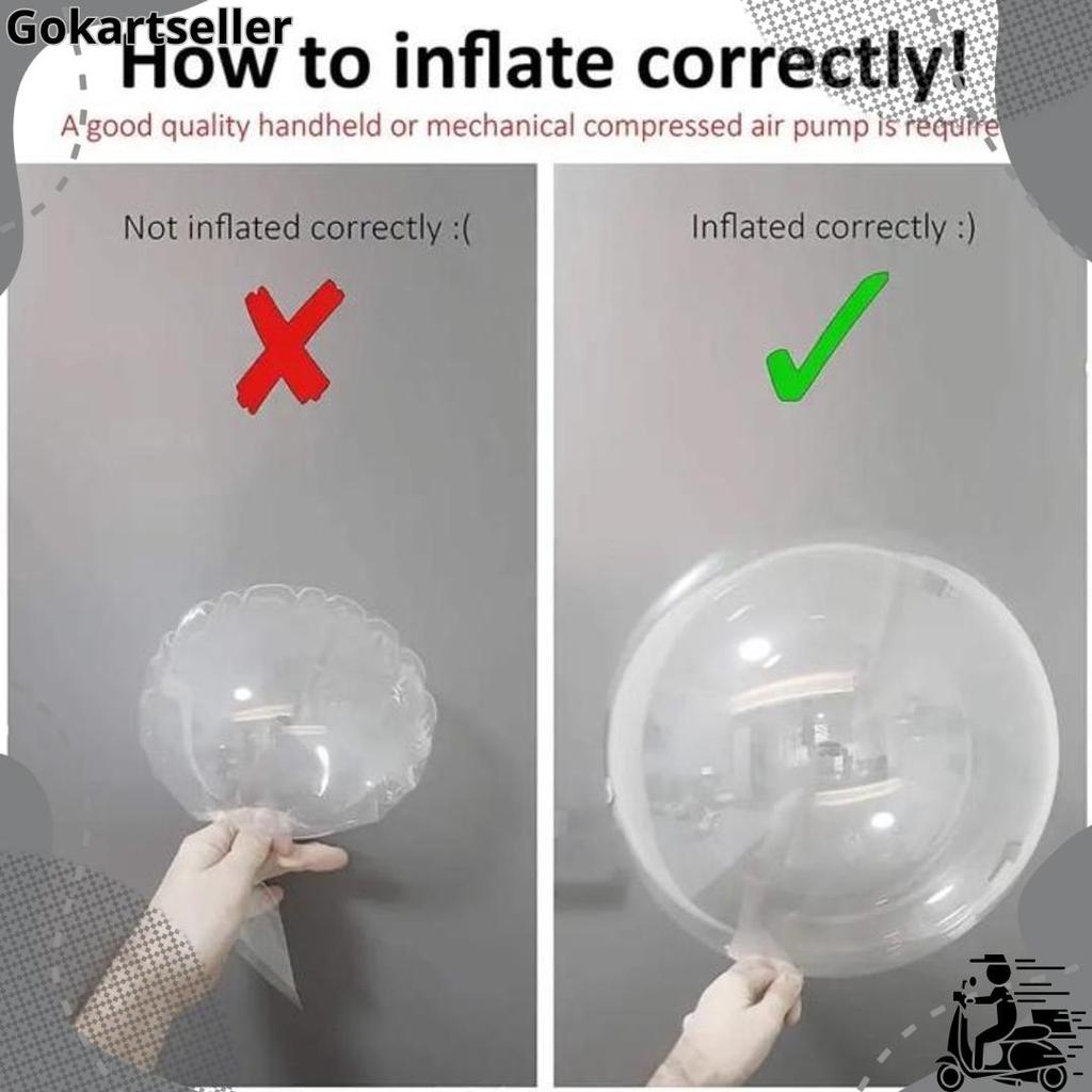 ( PACK ISI 50 ) balon bobo pvc 18 inch / balon transparan / balon bening  Best Seller