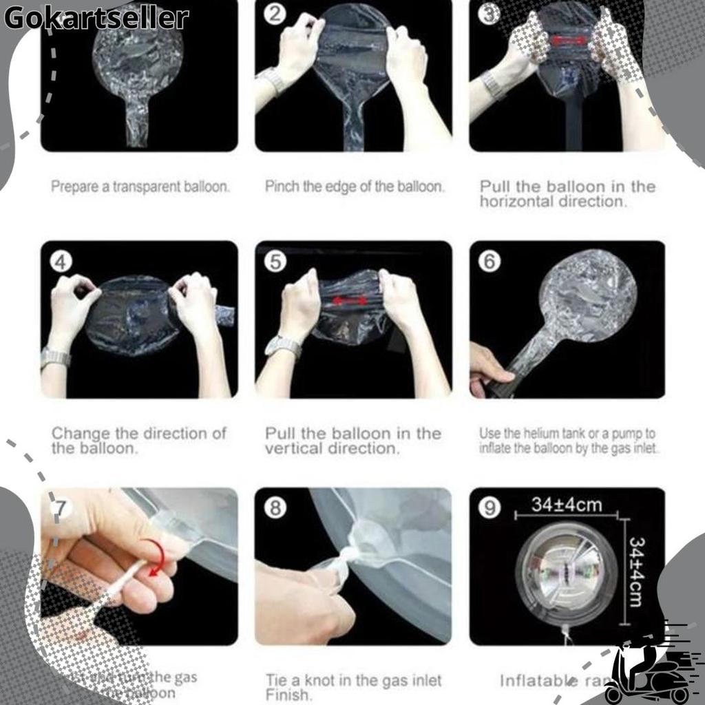 ( PACK ISI 50 ) balon bobo pvc 18 inch / balon transparan / balon bening  Harga Grosir