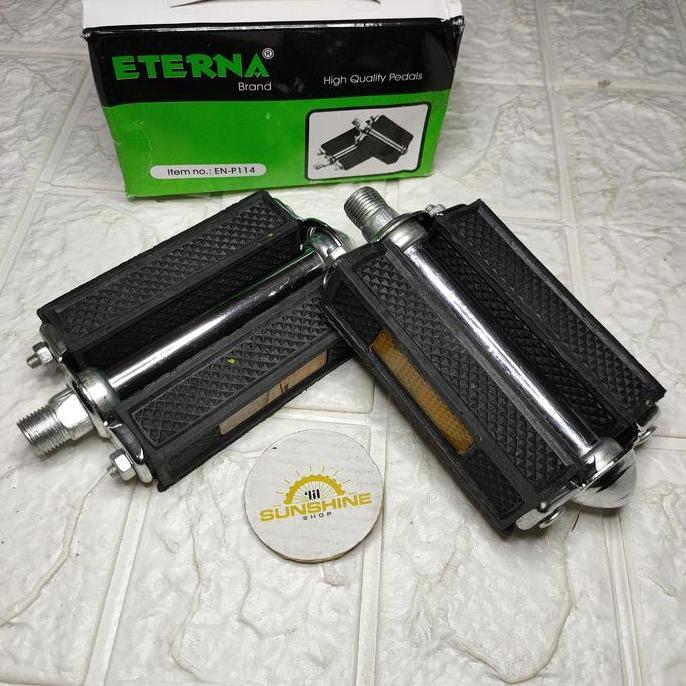 Pedal Karet ETERNA EN-P115 As Besar Untuk Sepeda Pancal Onthel Mini Phoenix Ontel Jengki Jadul