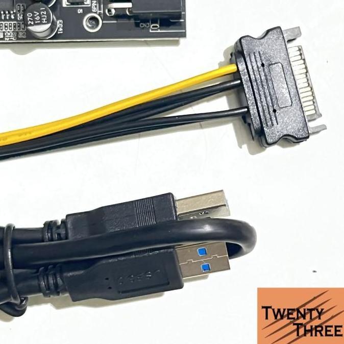 Riser VER 010S PLUS Mining adapter 1x to 16x bitcoin converter vga gpu murah