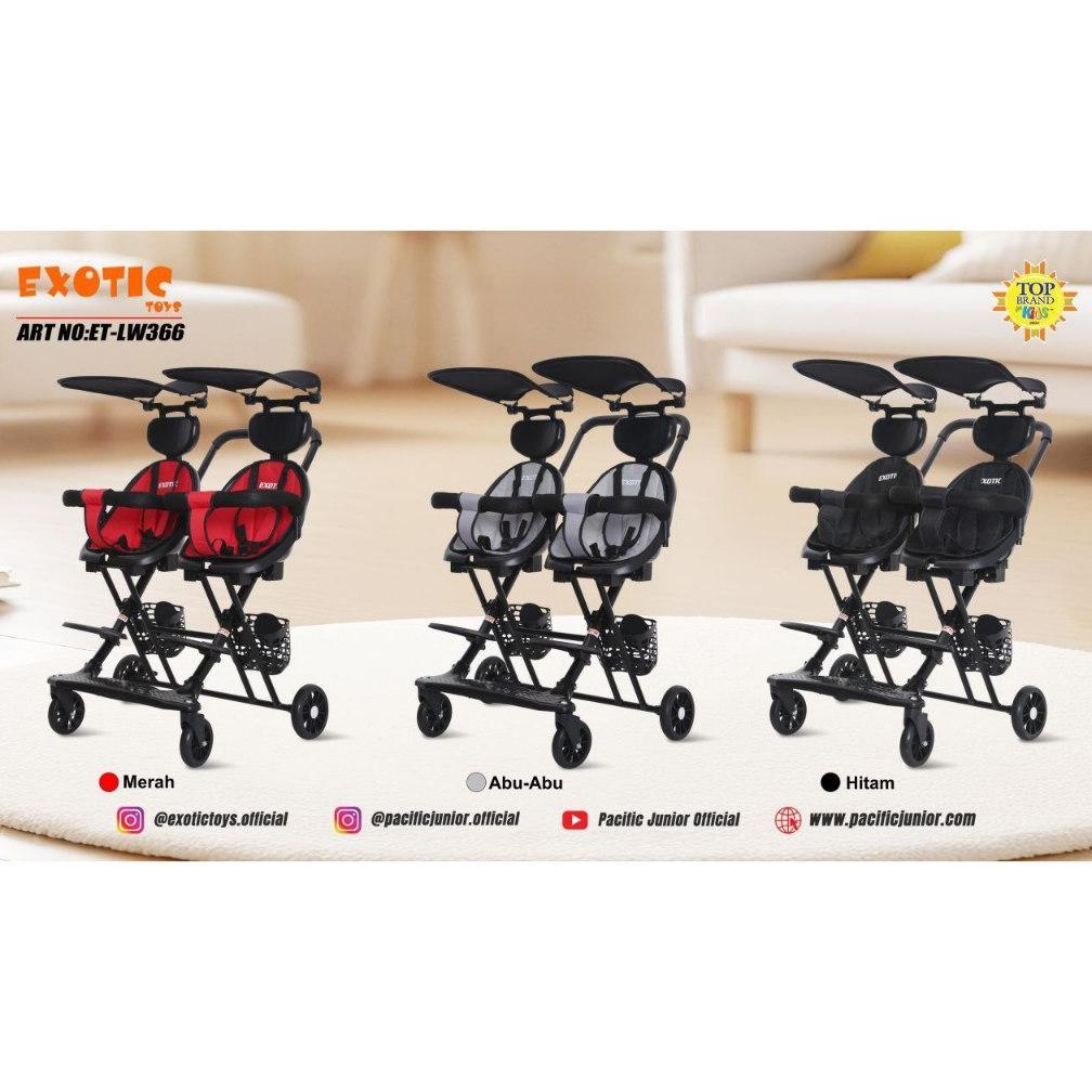 Exotic Baby Stroller Twins LW366 / Kereta Dorong Anak Exotic LW 366